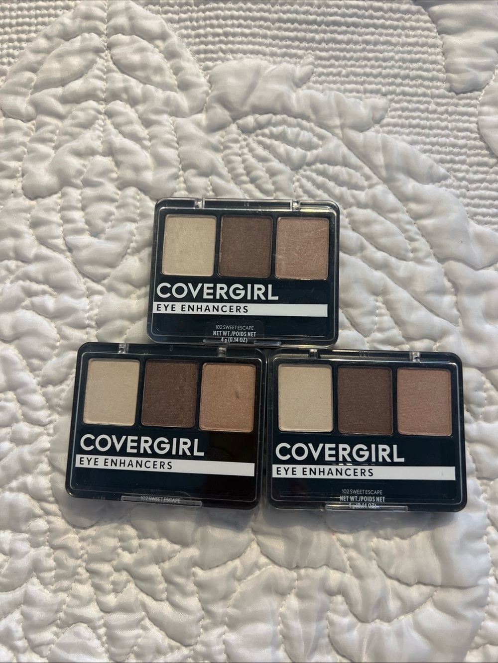 Lot Of 3 New Covergirl Eye Enhancers Eyeshadow Sweet Escape #102 New